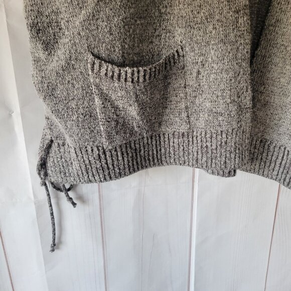 Umgee USA Cardigan Sweater, Women’s L, Gray, Open Front, 2 Front Pockets, EUC - Picture 4 of 10